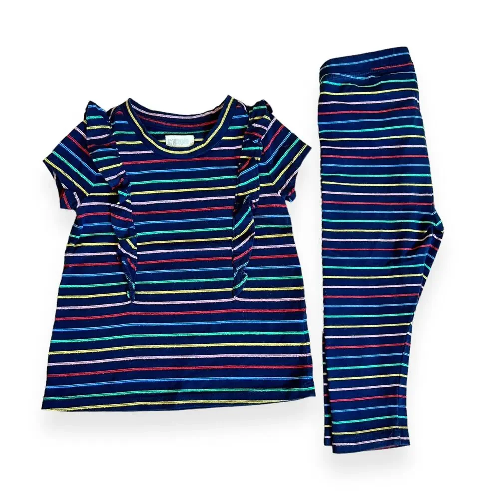 Gymboree Navy Striped Outfit